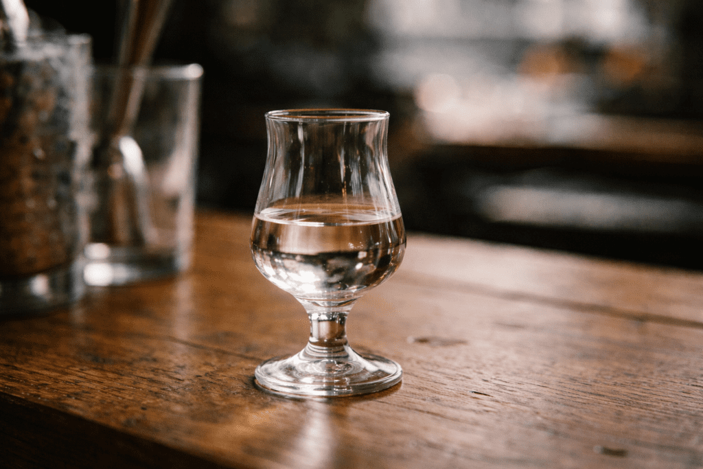 Copita glass shape that holds tequila aroma